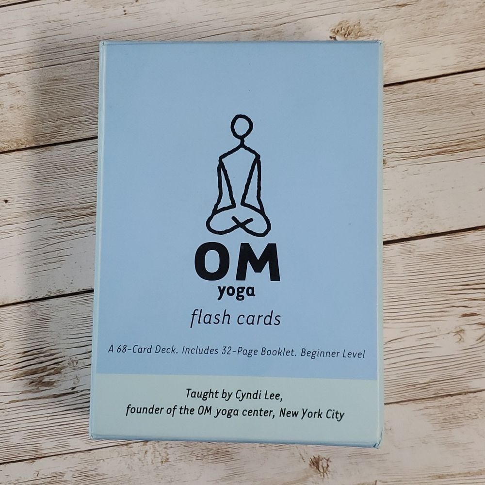 OM Yoga Flashcards beginners level Cyndi Lee 68 Card Deck Like New!